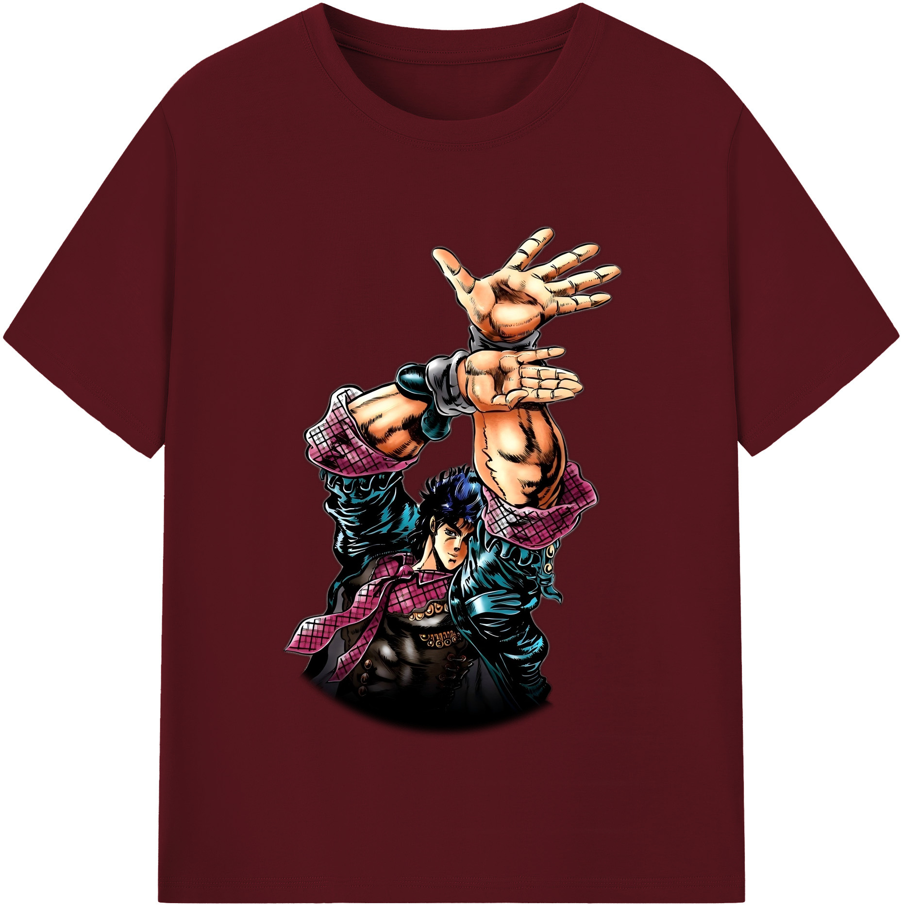 （画像用） ジョジョの奇妙な冒険 /ジョナサン?ジョースター JoJo's Bizarre Adventure Jonathan Joestar 綿100％半袖Tシャツ（フロントプリント）